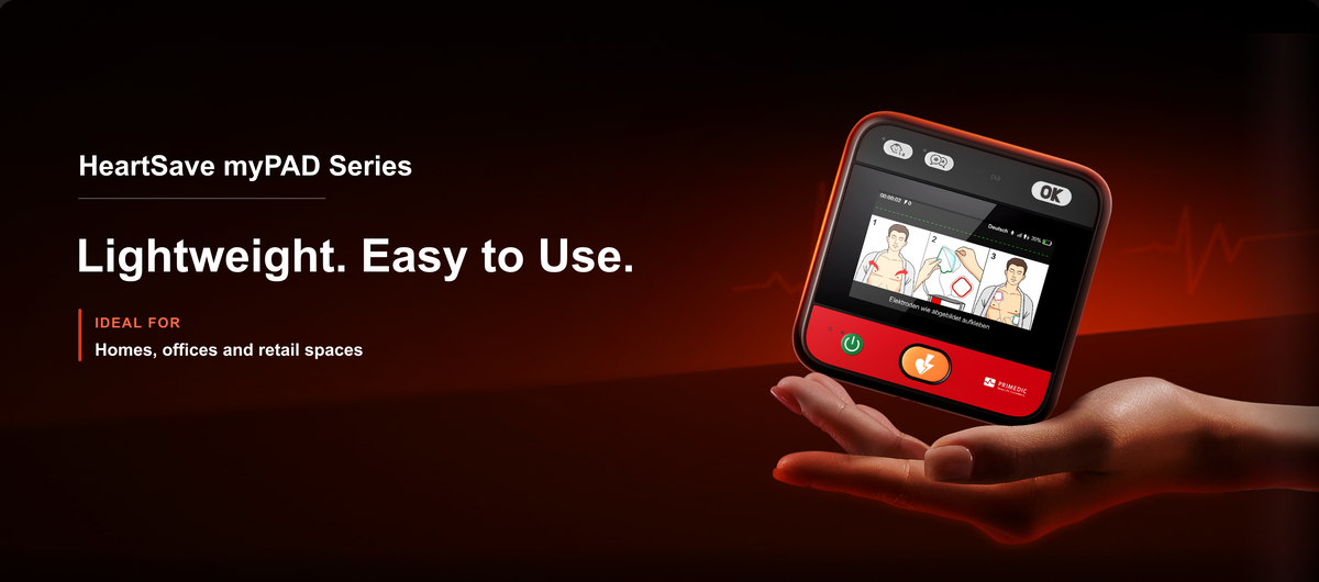 HeartSave myPAD Series AED homepage banner